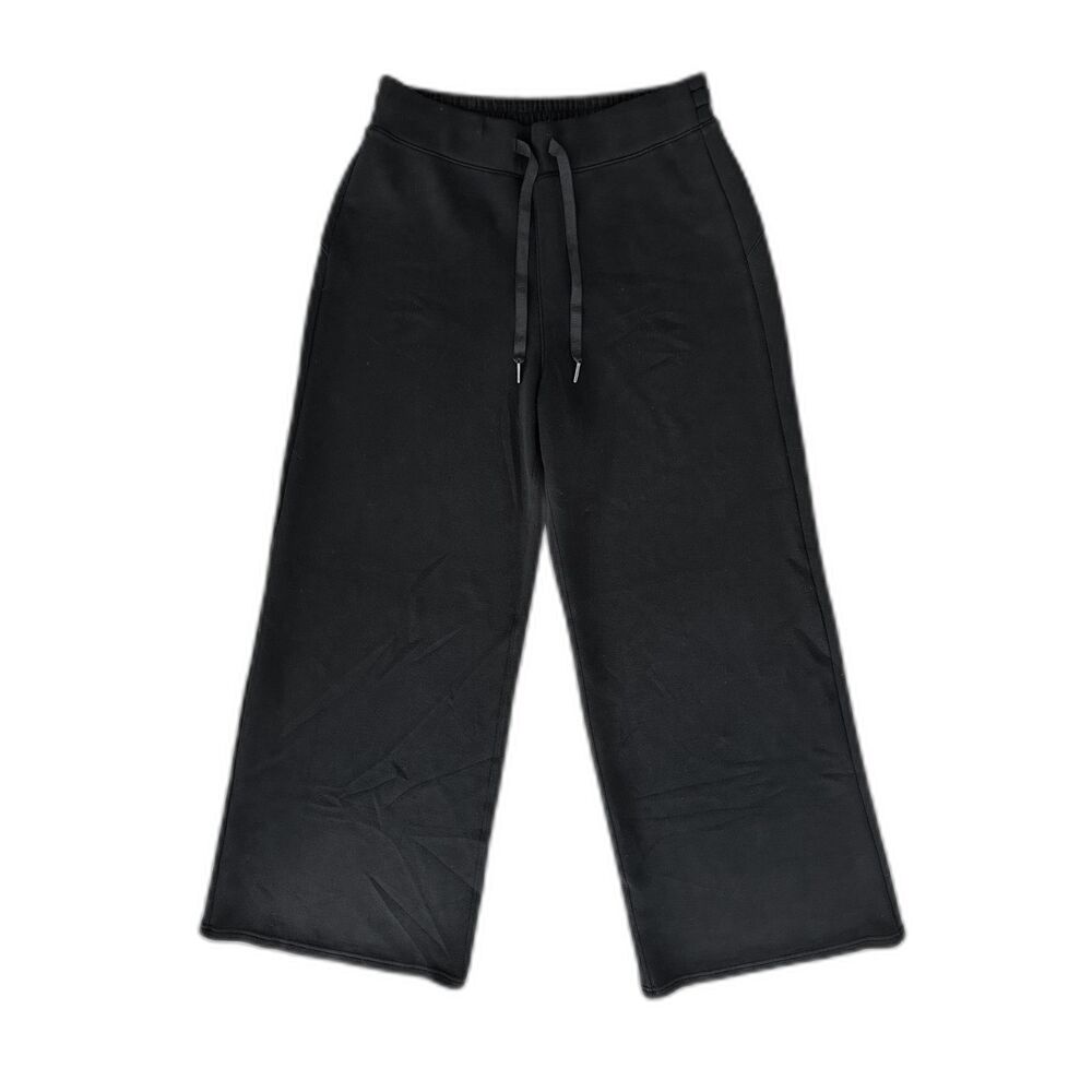 Spanx AirEssentials Wide Leg Pant Black size Large Relaxed Fit Comfort